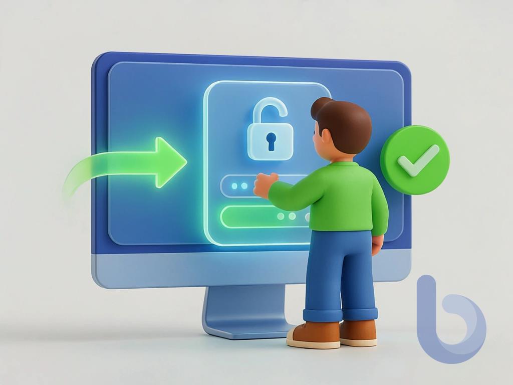 log in